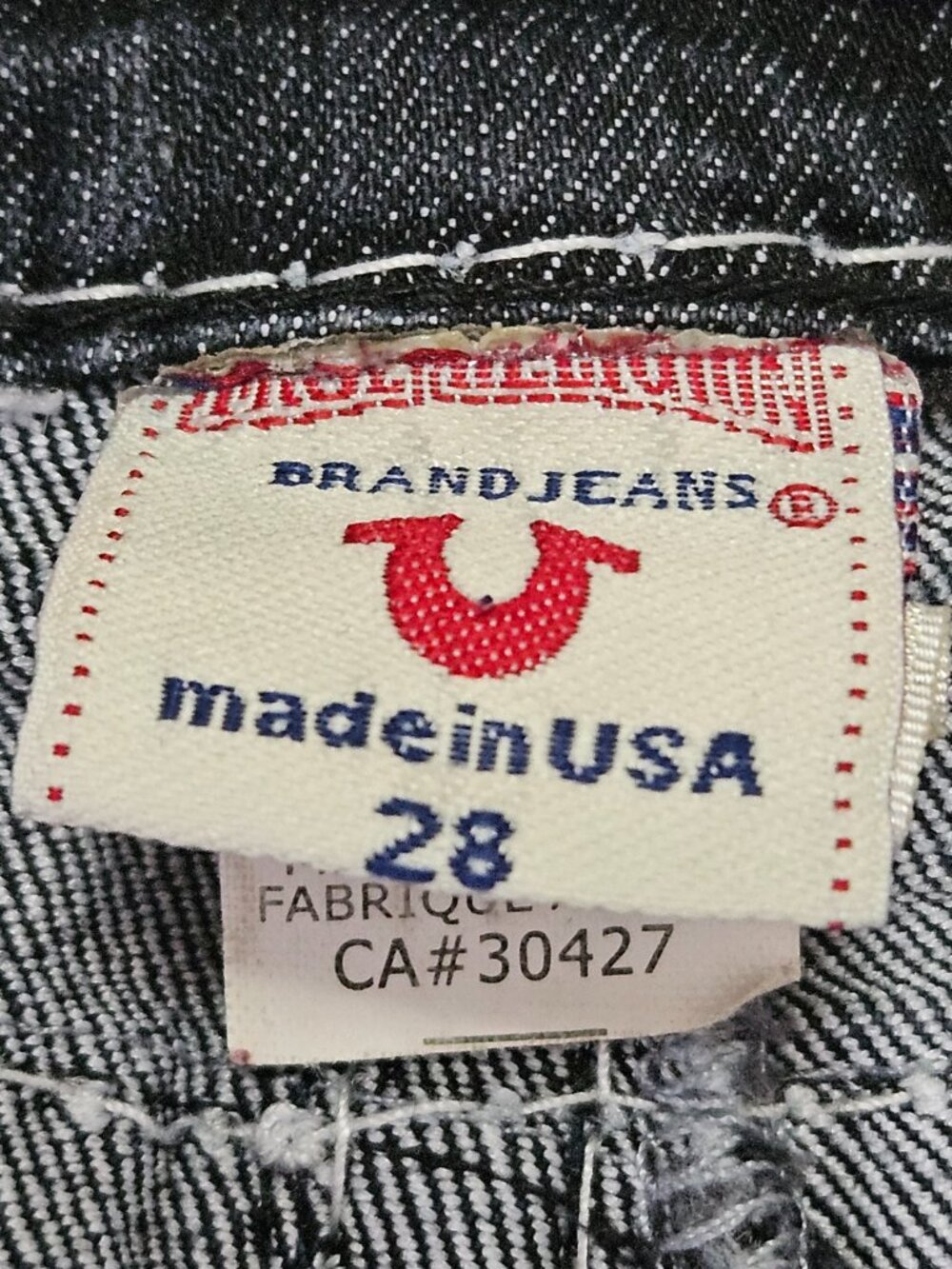 True Religion Billy Super T Jeans Made in USA Denim Signature Contrast Stitching - Picture 8 of 15